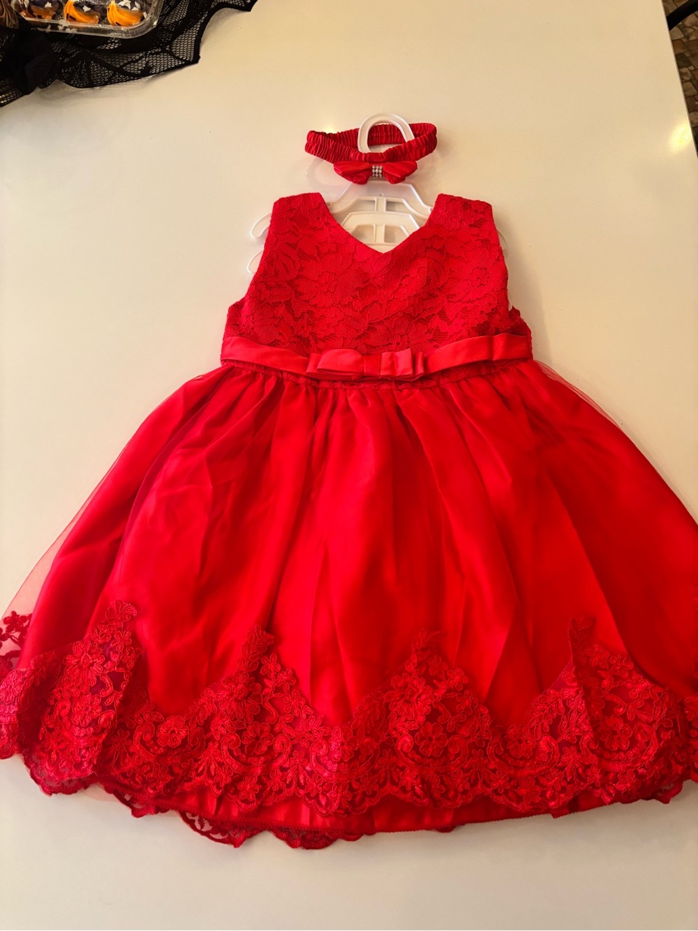 NWT toddler girl red holiday dress